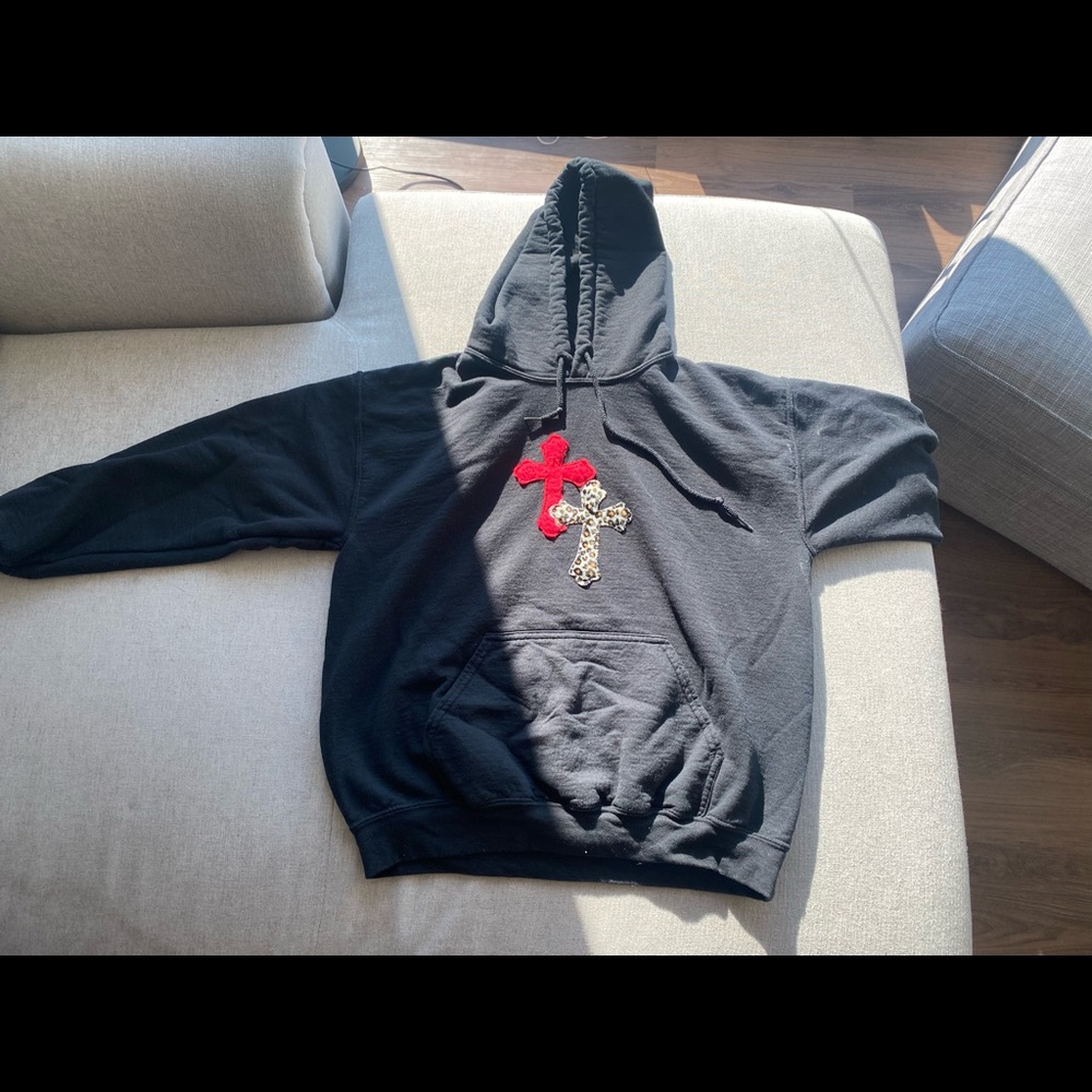 Black custom hoodie